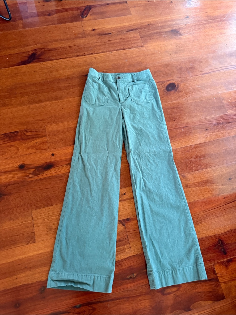 J. Crew Seafoam Green Wide-Leg Jeans size 25